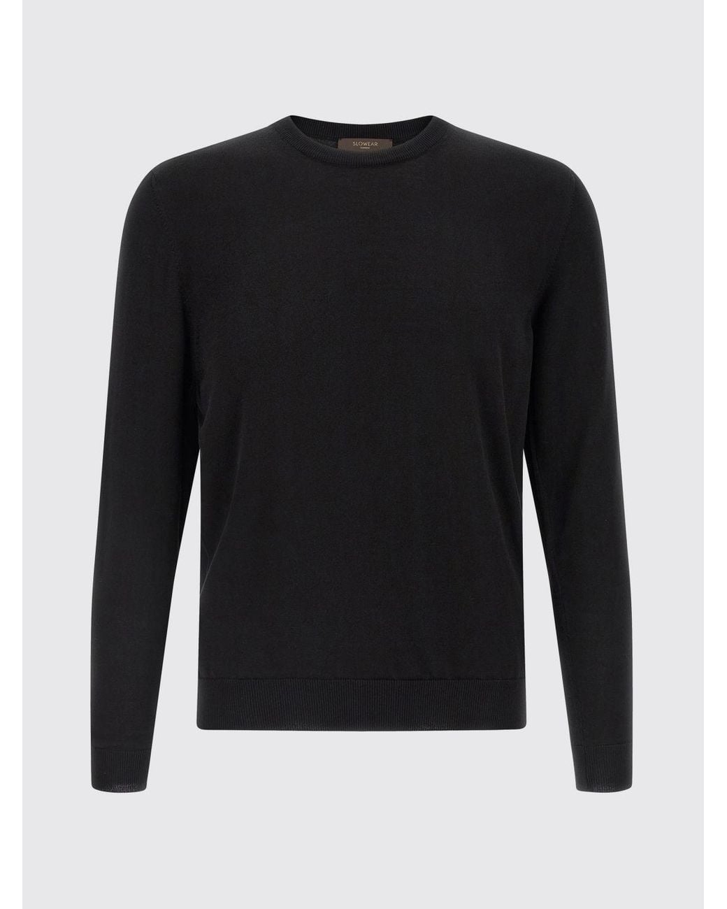 Zanone Black Sweater for men