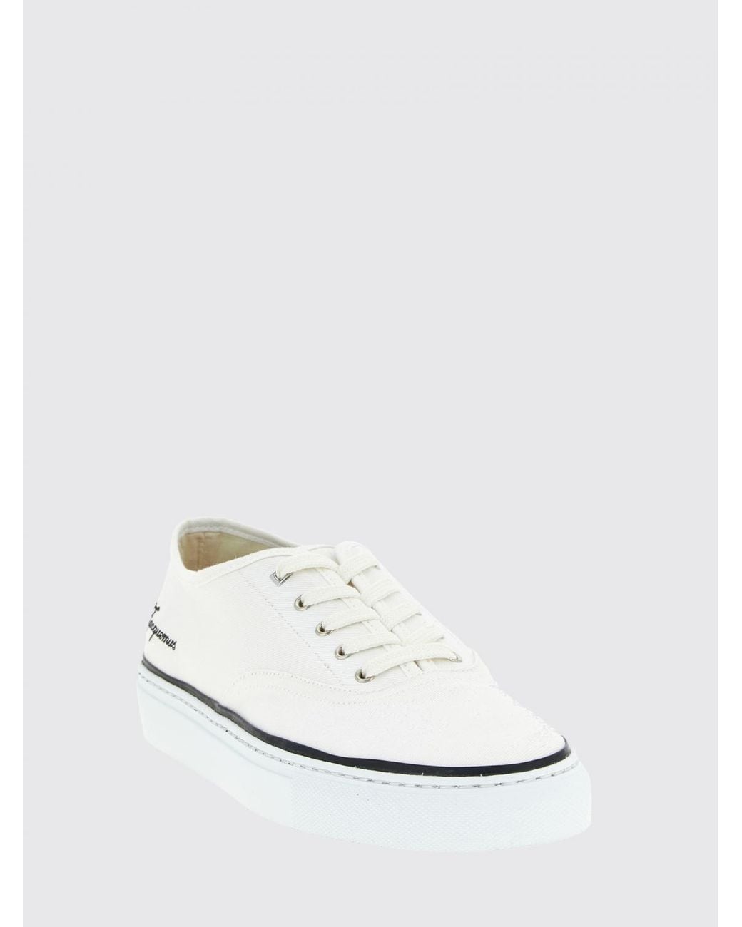 Jacquemus White Les Fefe Cotton Canvas Sneakers for men
