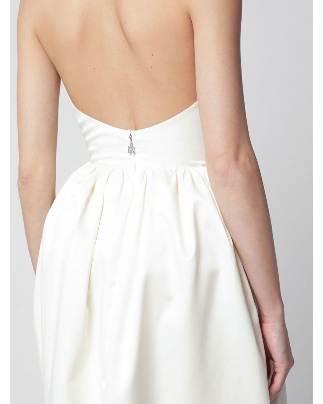 ROTATE BIRGER CHRISTENSEN White Crêpe Long Dress