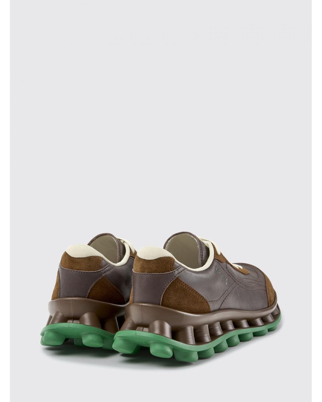 Camper White Pelotissima Bicolor Abstract Design Leather And Nubuck Sneakers for men