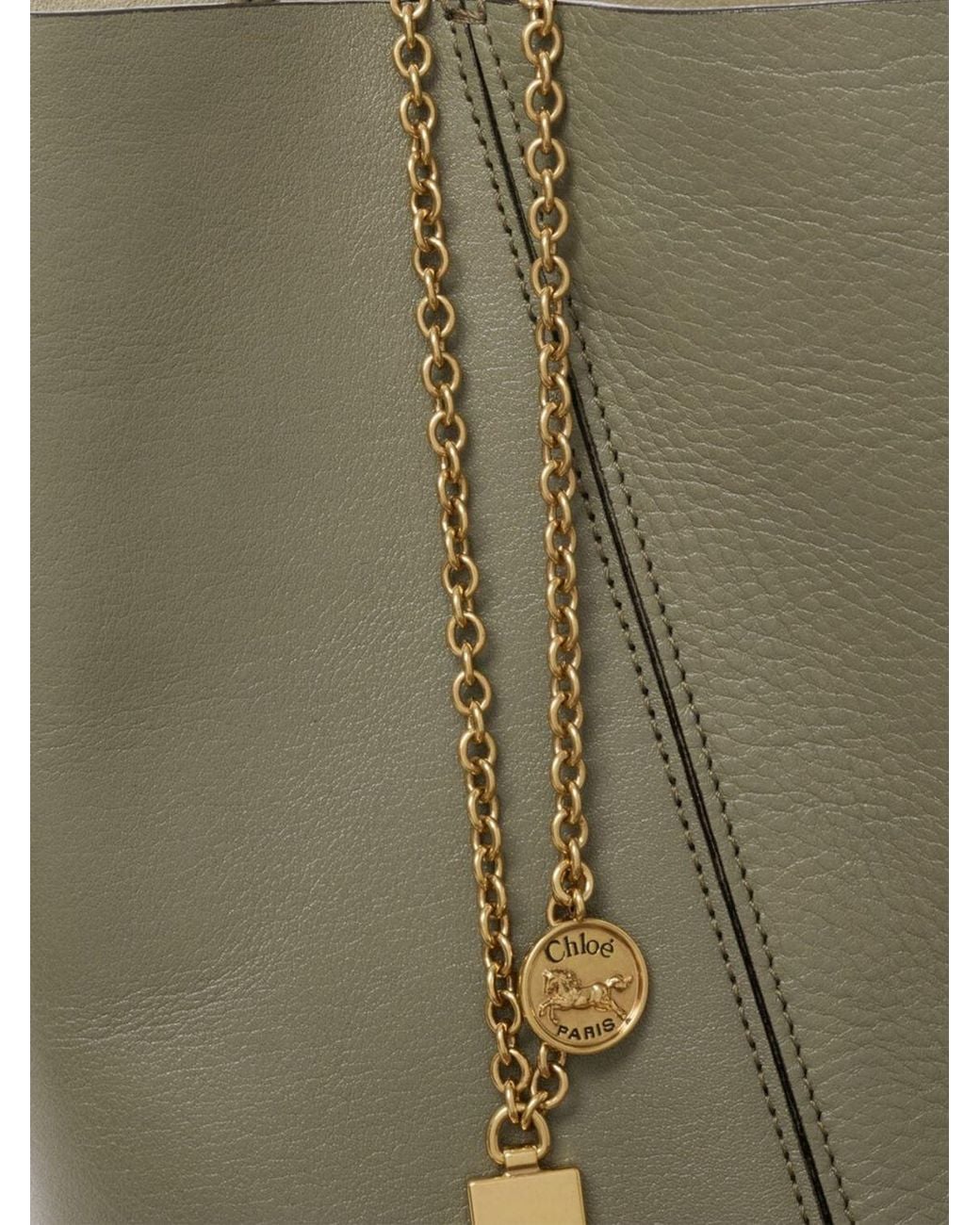 Chloé Green ChloÉ Spin Grained Leather Bag
