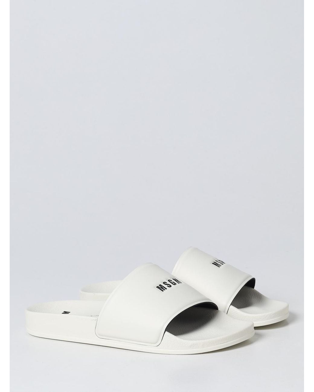 MSGM White Sandals for men