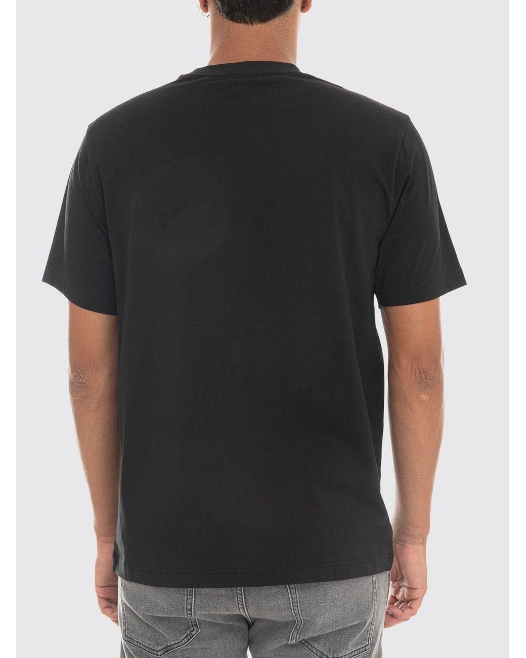 Boss Black Regular Fit Short-Sleeved Cotton T-Shirt With Tonal Logo for men