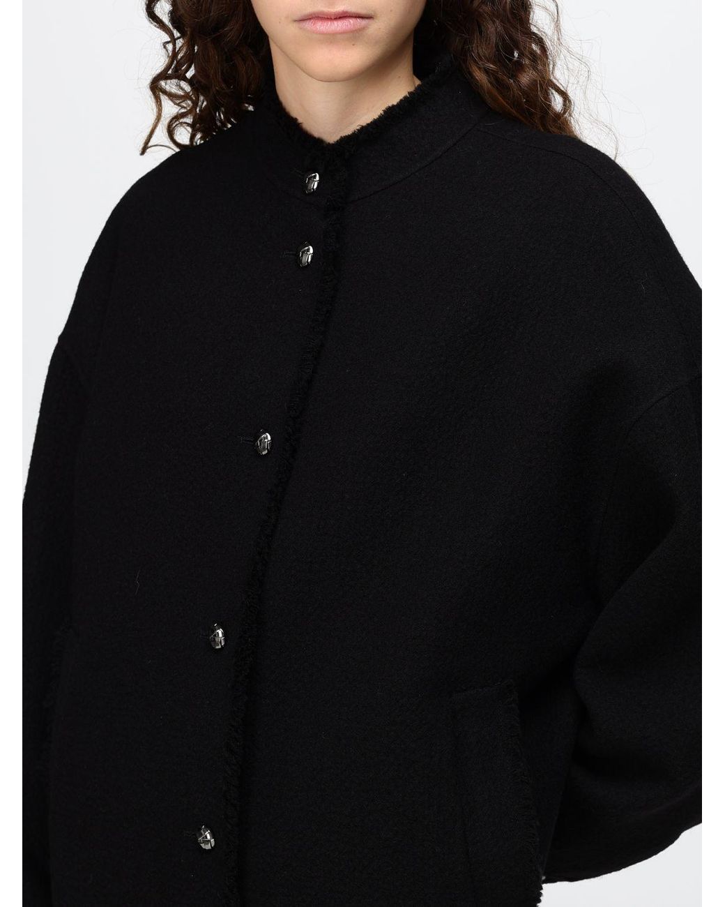 Max Mara Black Single-Breasted Short Coat