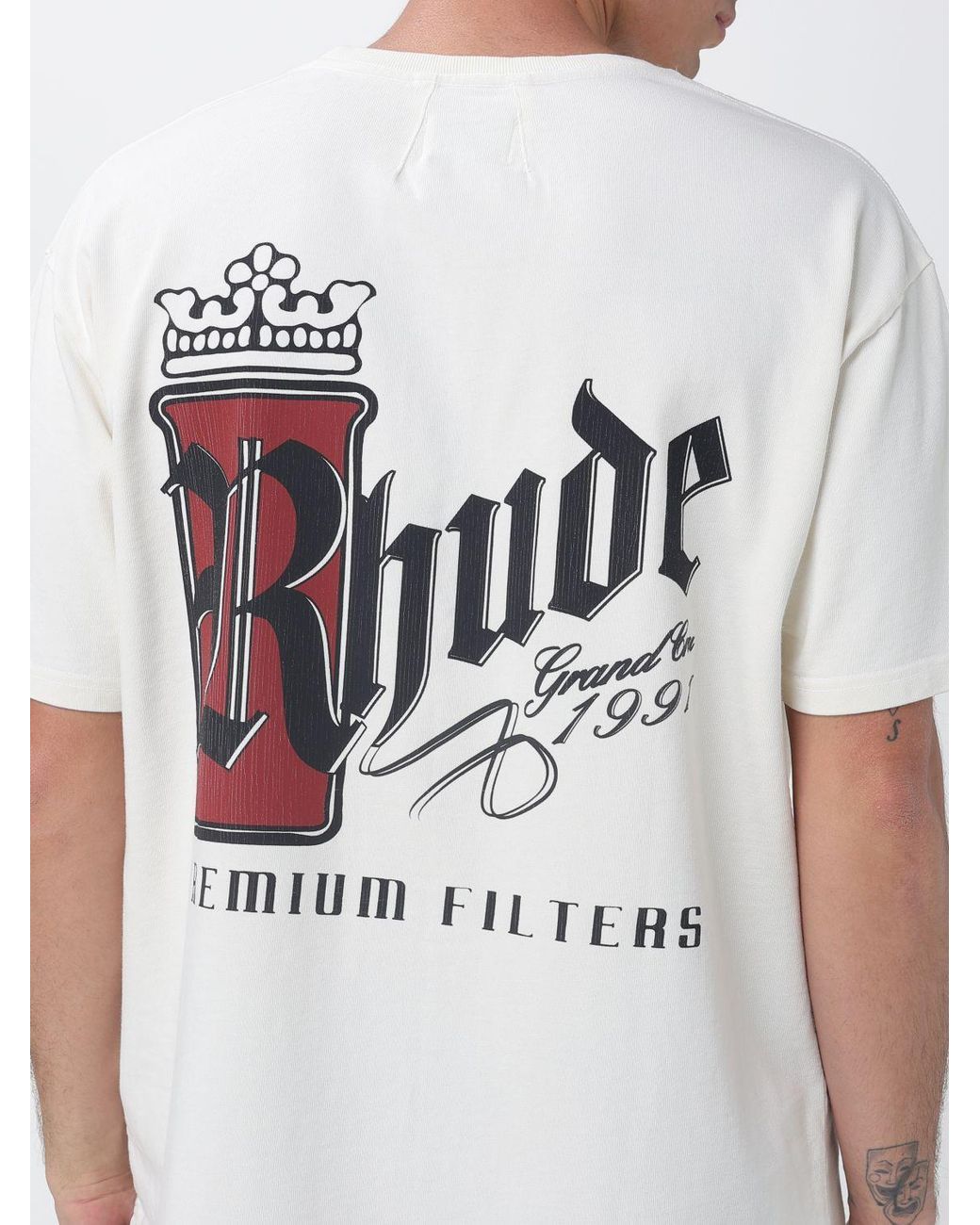 Rhude White T-Shirt for men