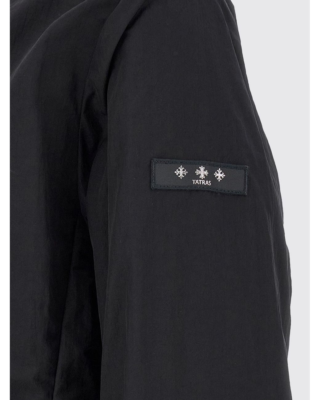 Tatras Blue Nylon Hooded Windbreaker Jacket for men