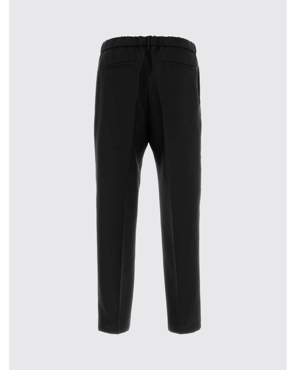 Jil Sander Black Slim Fit Tailored Trousers for men