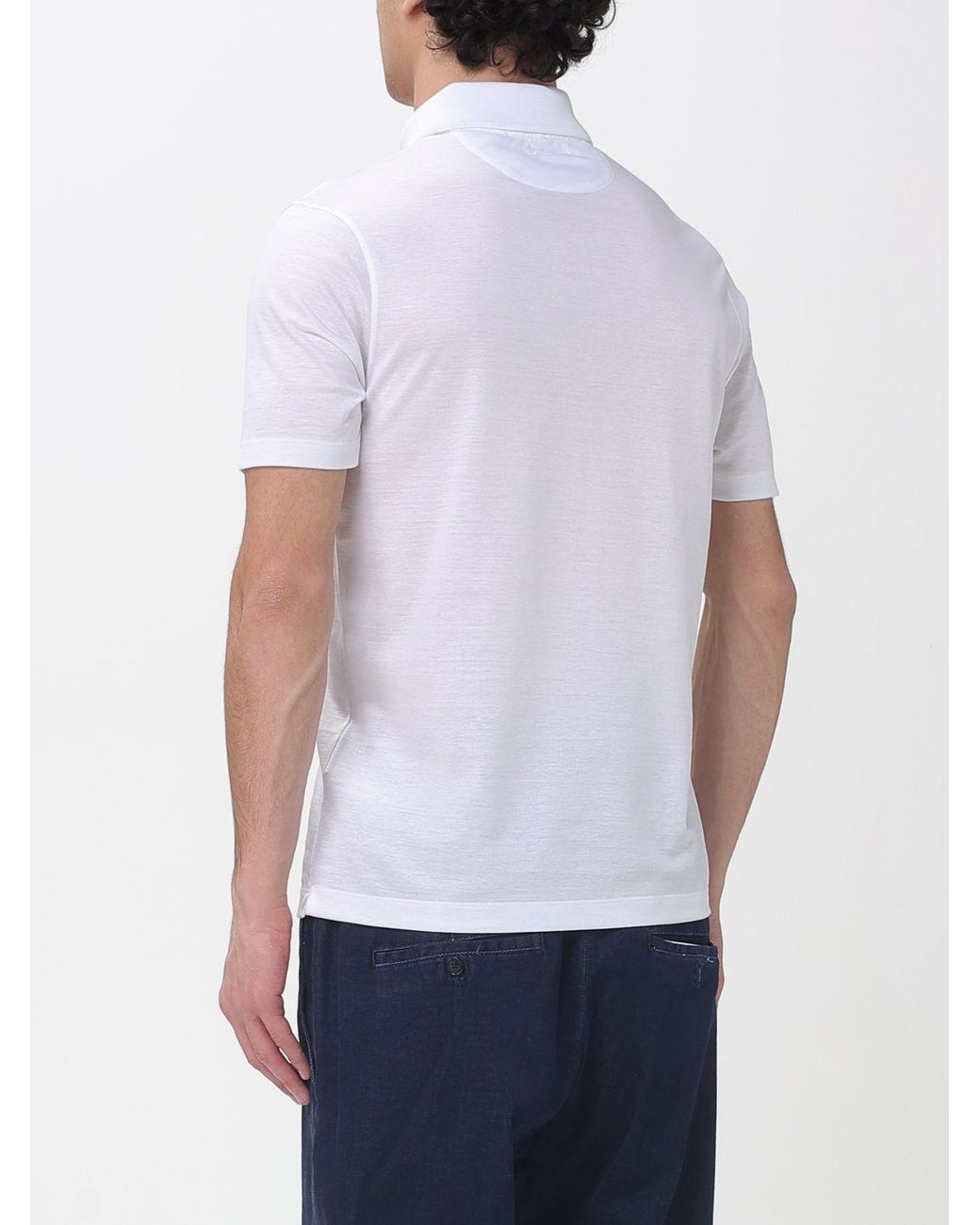 Paul & Shark White Paul &Amp Shark Basic Cotton Polo Shirt for men