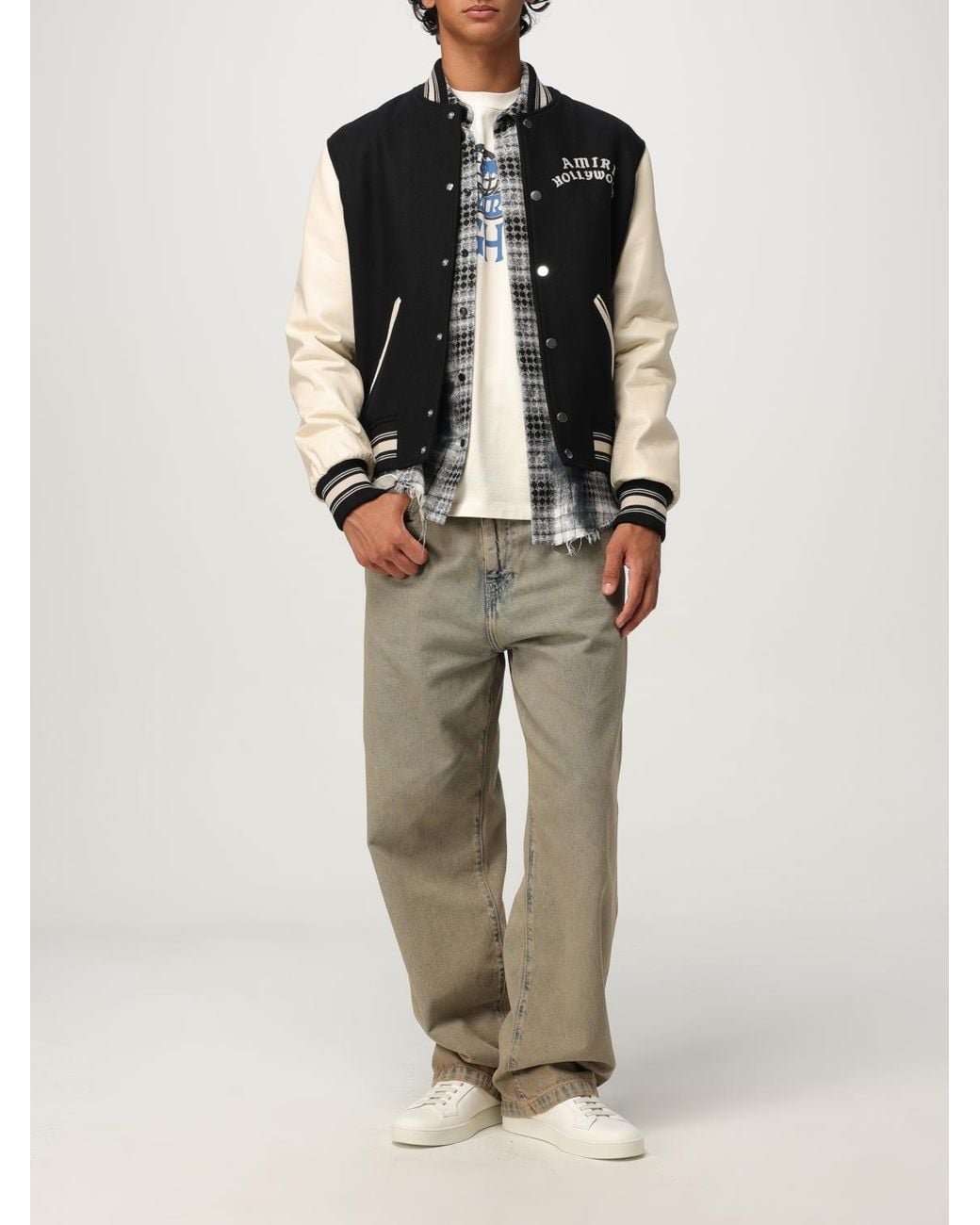 Amiri Black Bomber Jacket for men