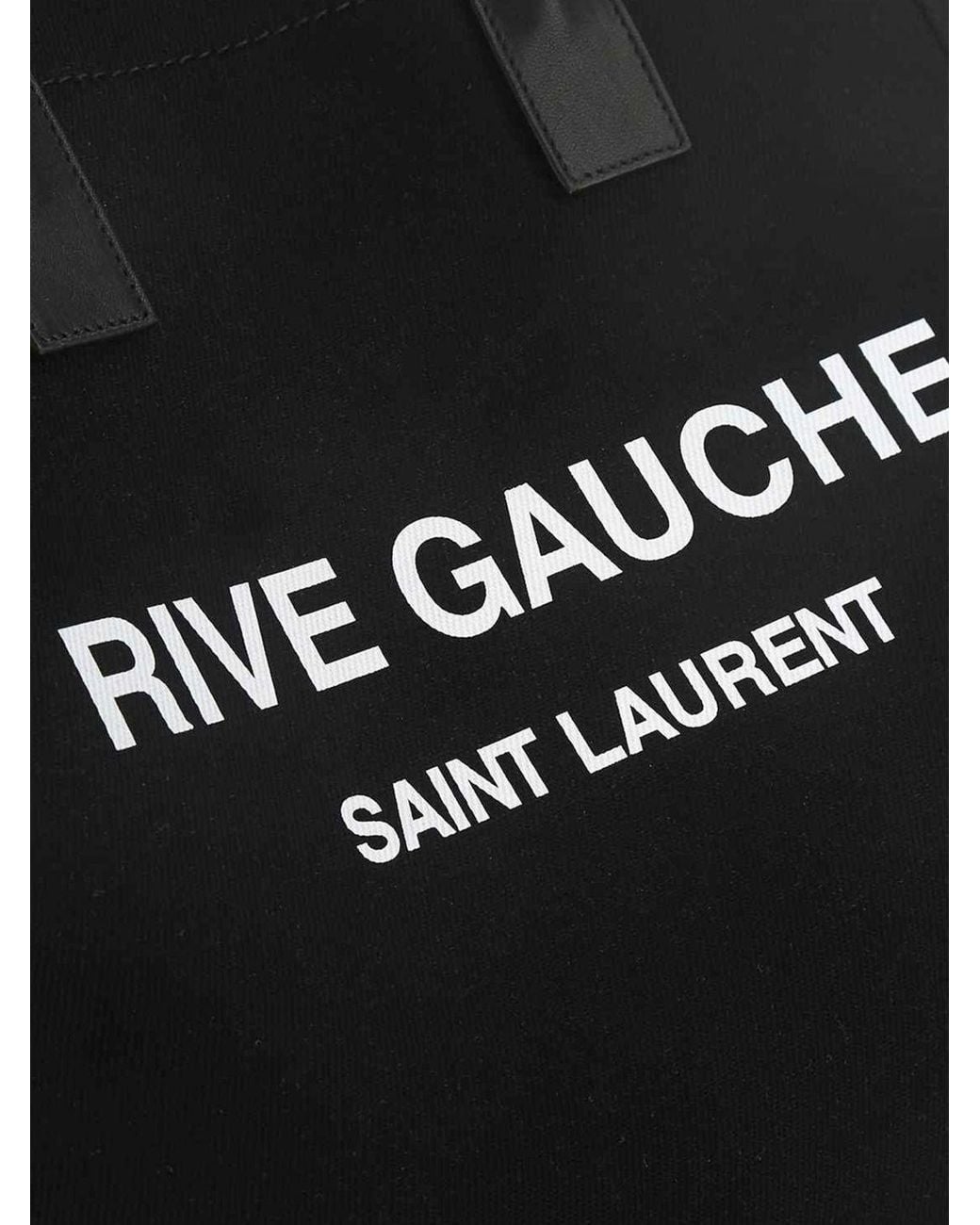 Saint Laurent Black Rive Gauche Large Tote Bag for men
