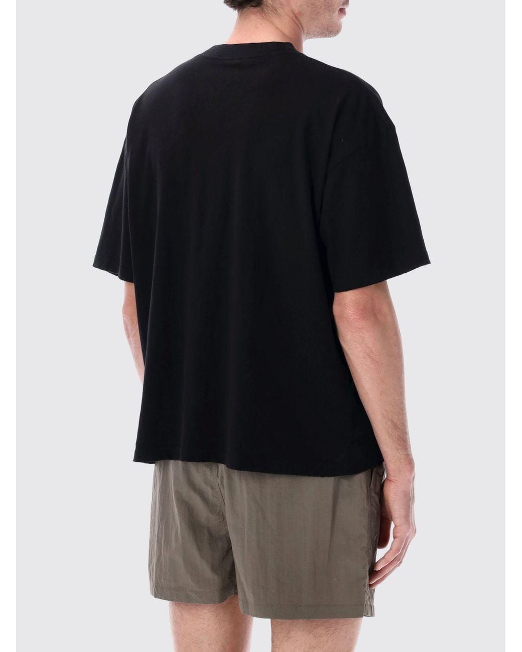 Represent Black Cotton T-Shirt With Logo for men