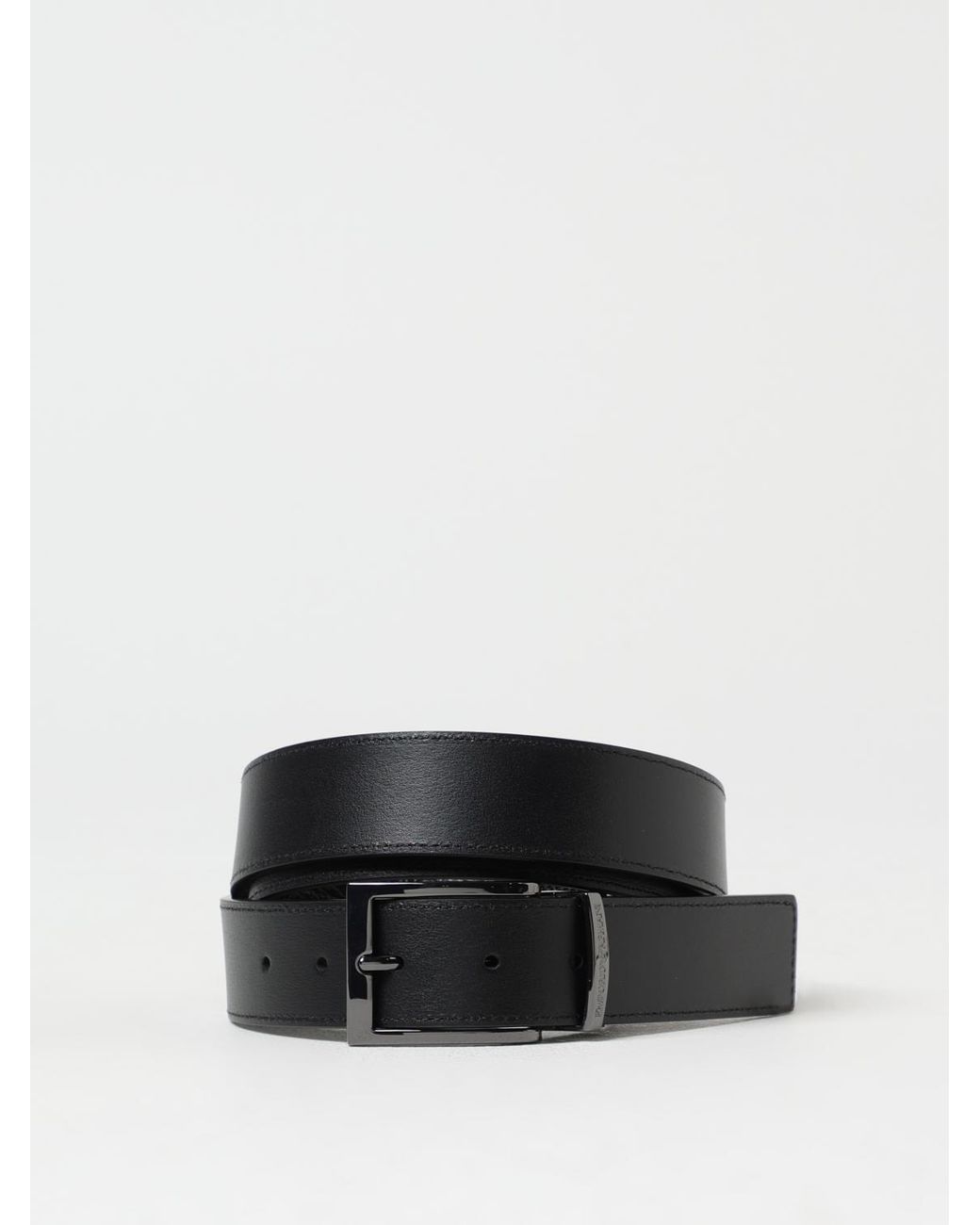 Emporio Armani Black Reversible Leather Belt Armani Exchange for men
