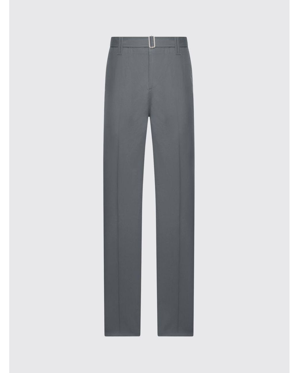 Lardini Gray Cotton And Silk Tailored Trousers for men