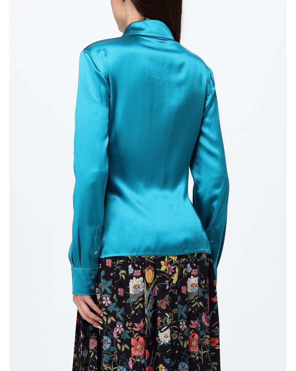 Gucci Blue Slim Fit Shirt