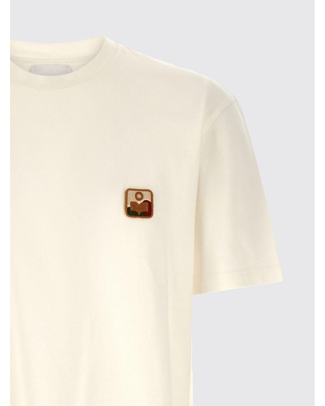 Isabel Marant White Cotton T-Shirt With Logo for men