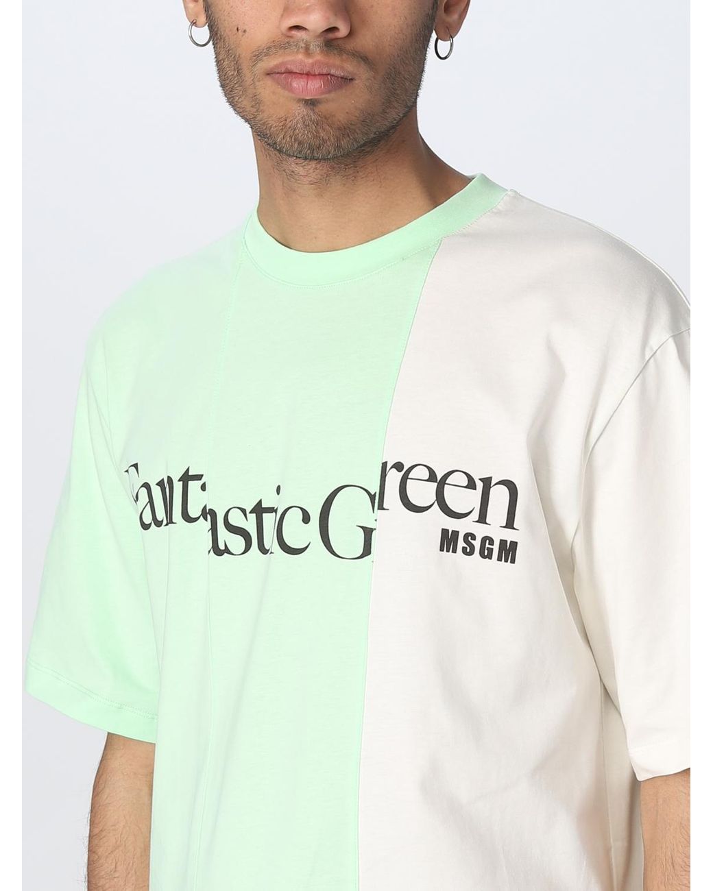 T-Shirt Homme MSGM pour homme en coloris Green