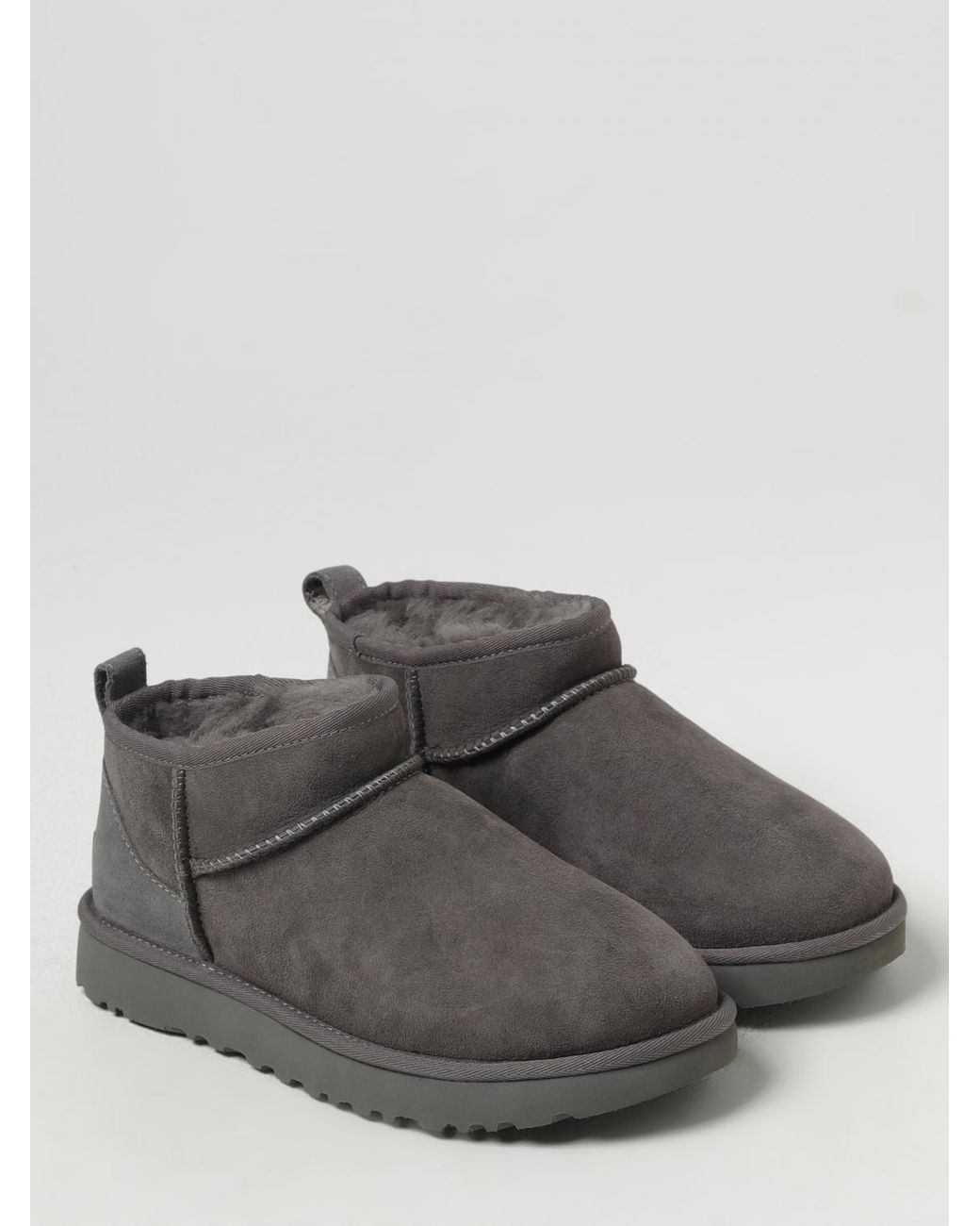 Ugg Gray Classic Ultra Mini Wildleder Stiefeletten