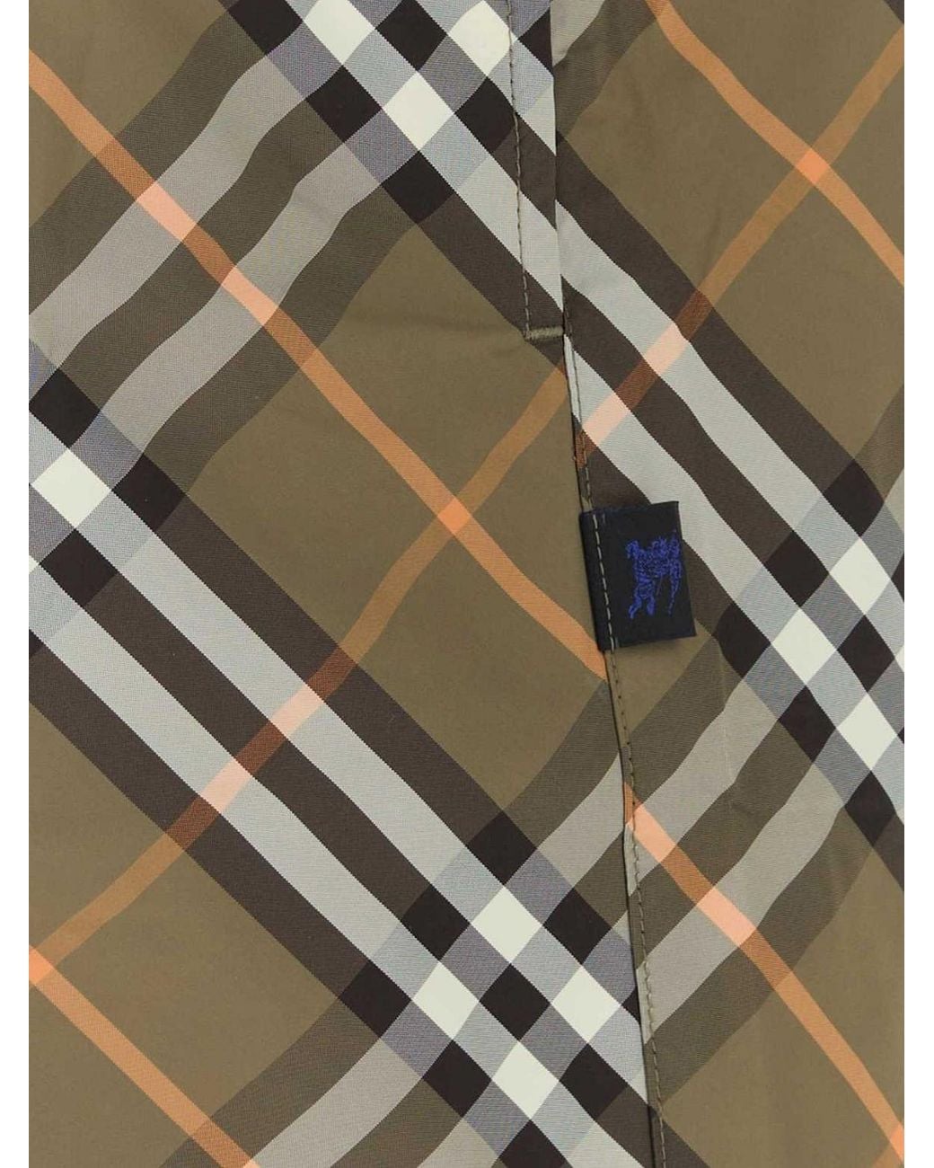 Burberry Badeshorts Aus Nylon Im Vintage Check Mit Kordelzug in Green für Herren