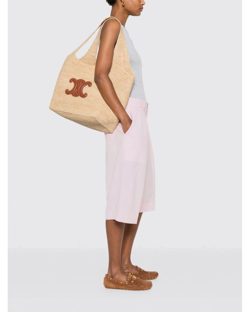 Céline Natural Medium Triomphe Tote Bag