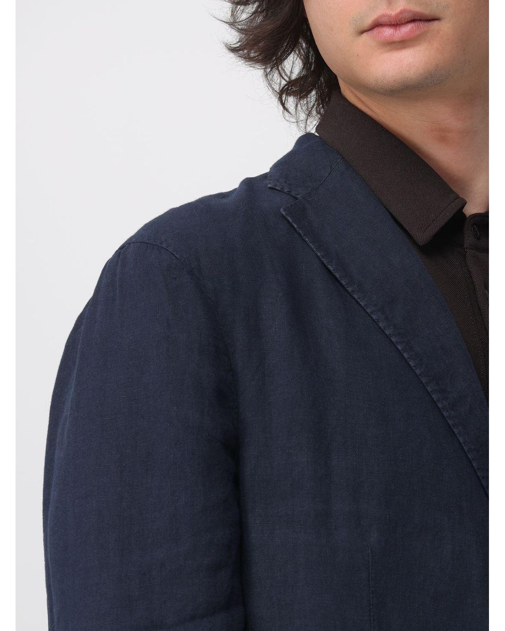 Boglioli Blue Jacket for men