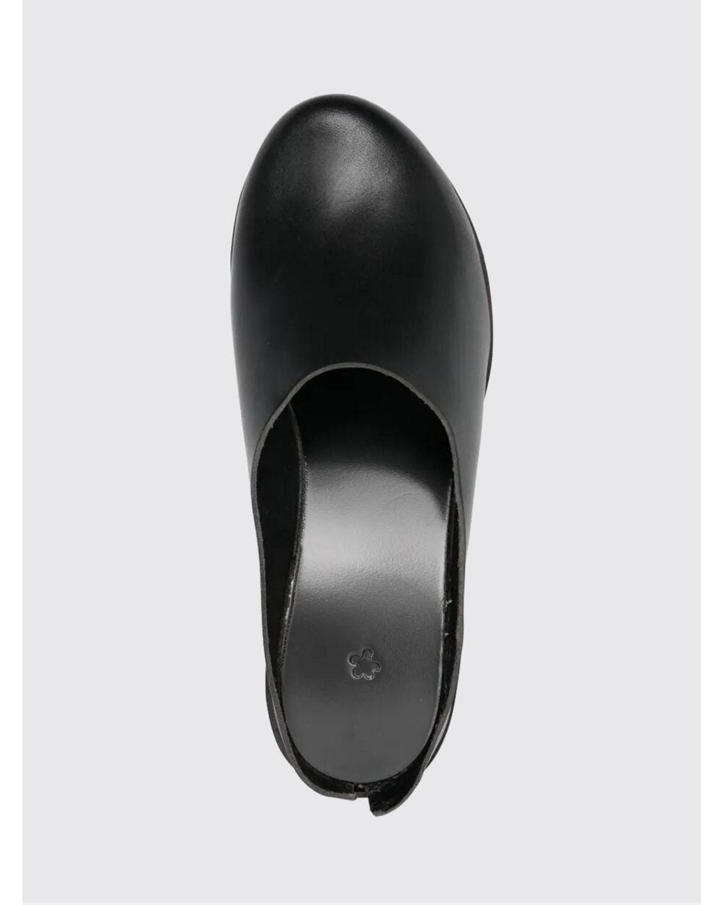 Daniela Gregis Gray Leather Mules