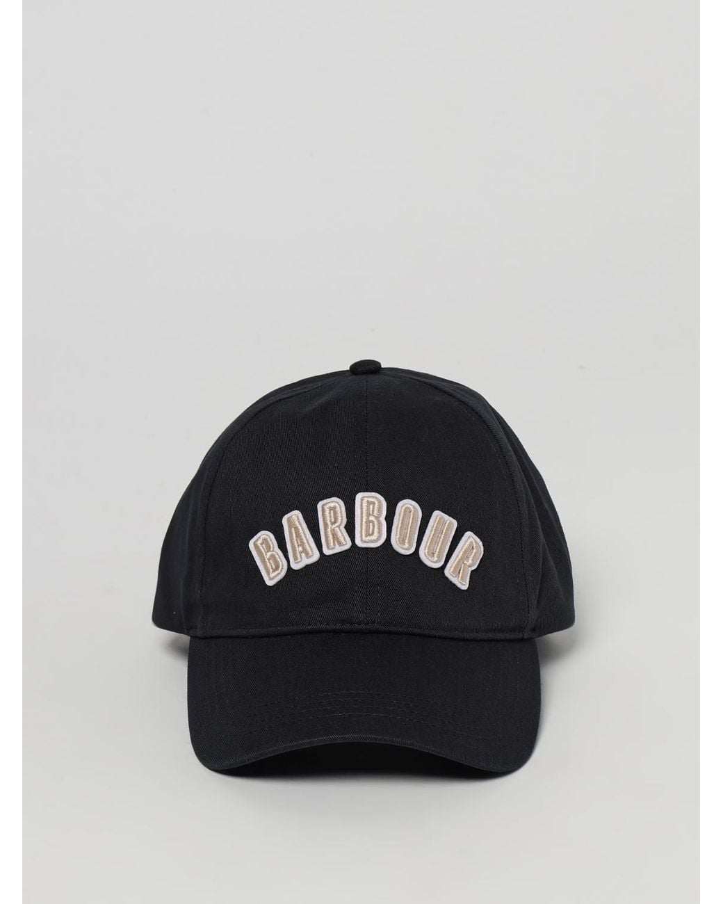 Barbour Black Arch Logo Baseball Cap for men