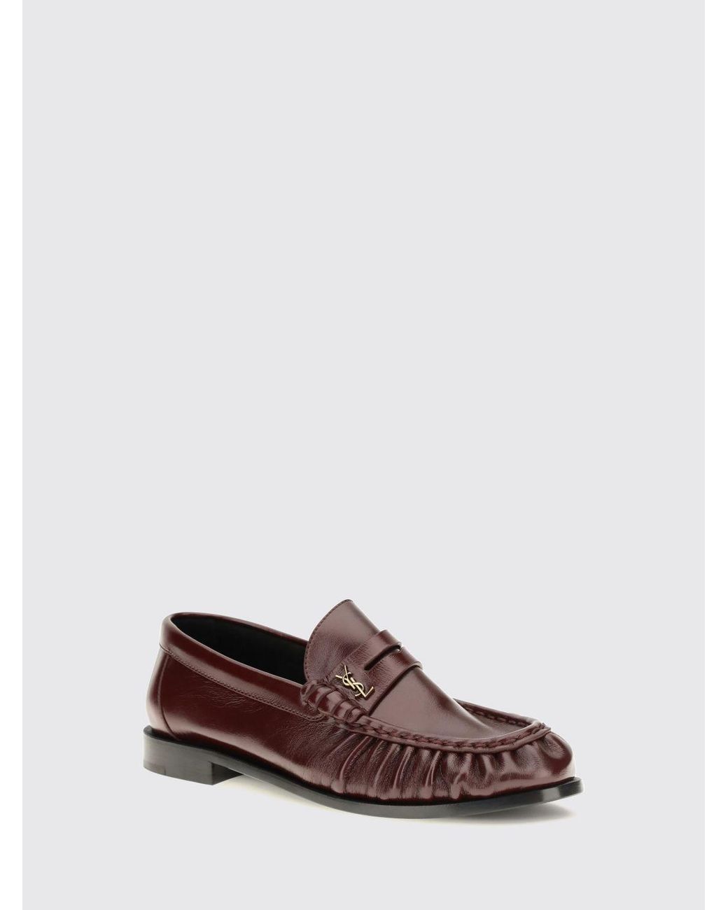 Saint Laurent Brown Le Loafer Penny Loafers