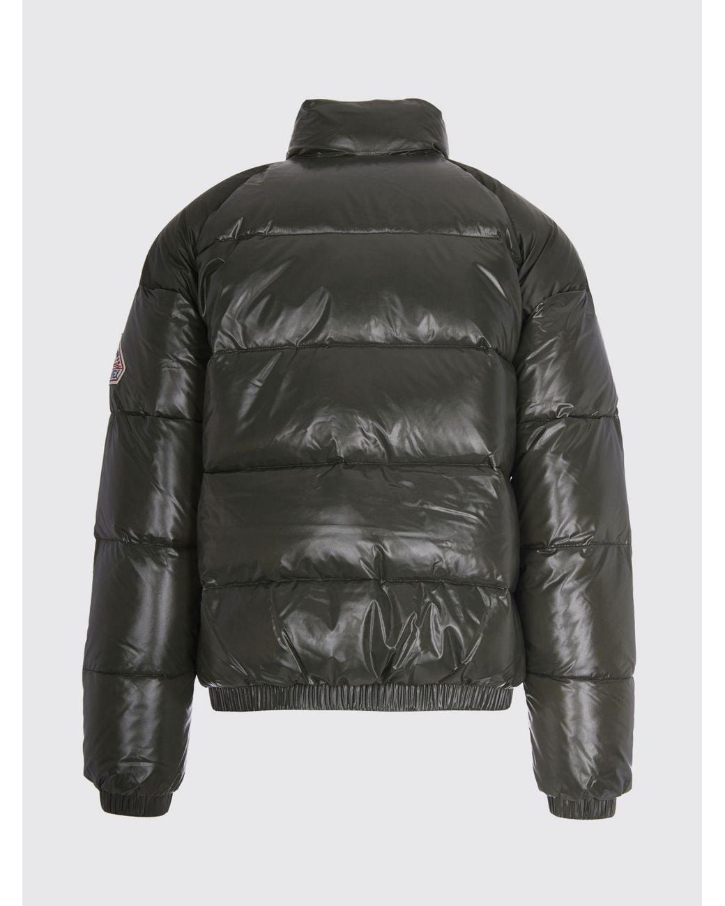 Pyrenex Gray Water-Repellent Quilted Nylon Down Jacket With High Neck for men