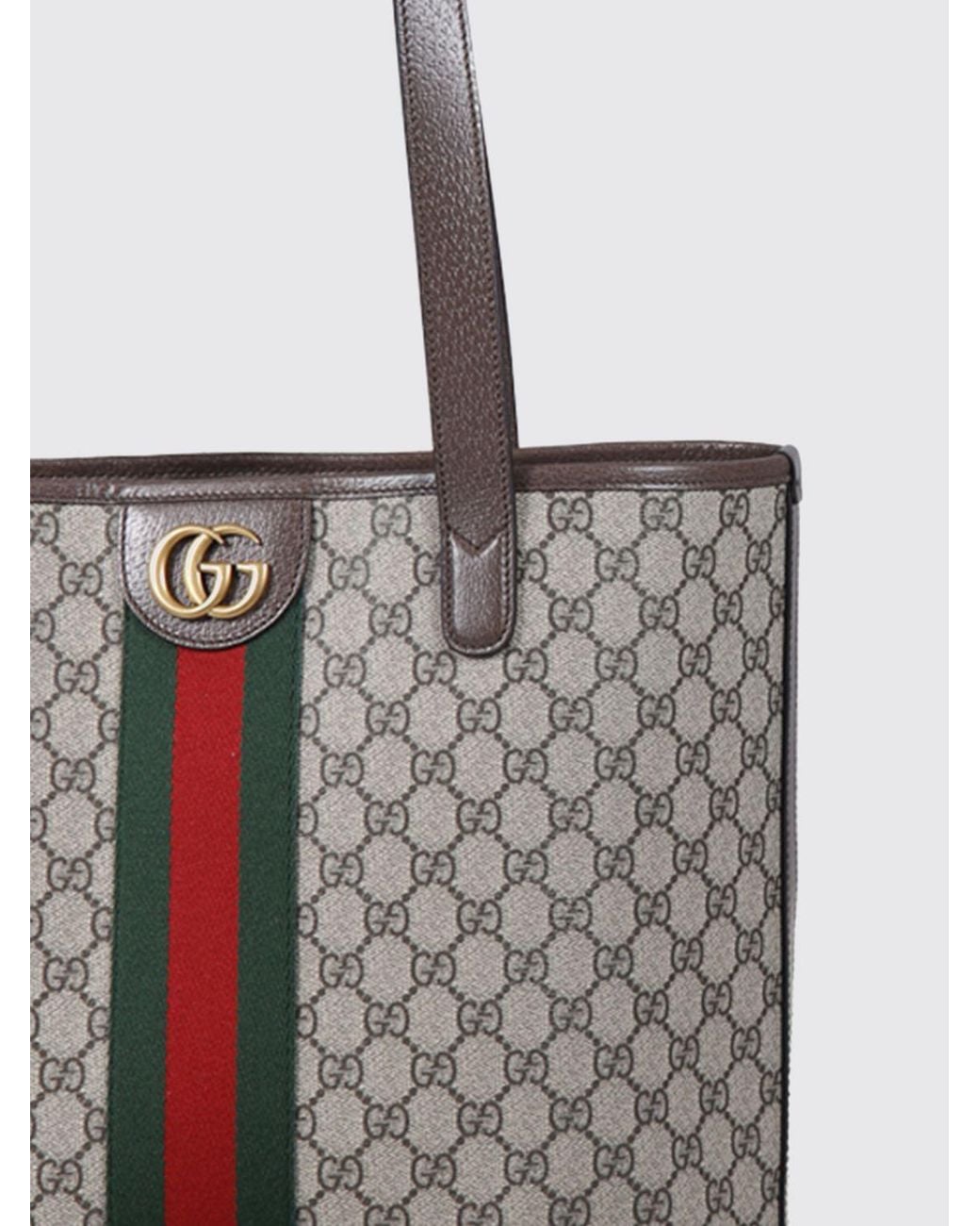 Gucci White Ophidia Gg Supreme Canvas Bag for men
