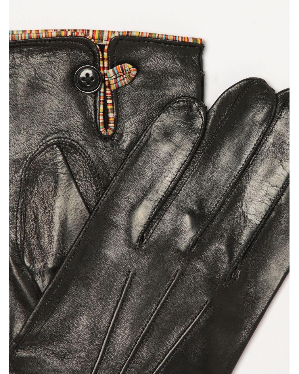 Paul Smith Lammlederhandschuhe in Black für Herren