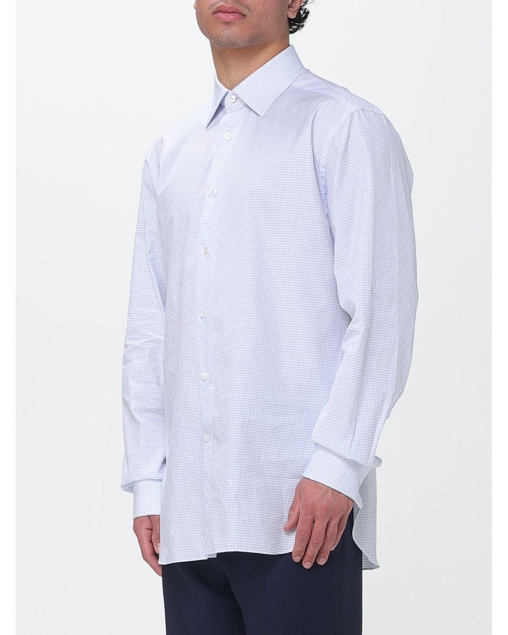 Zegna White Classic Poplin Shirt for men