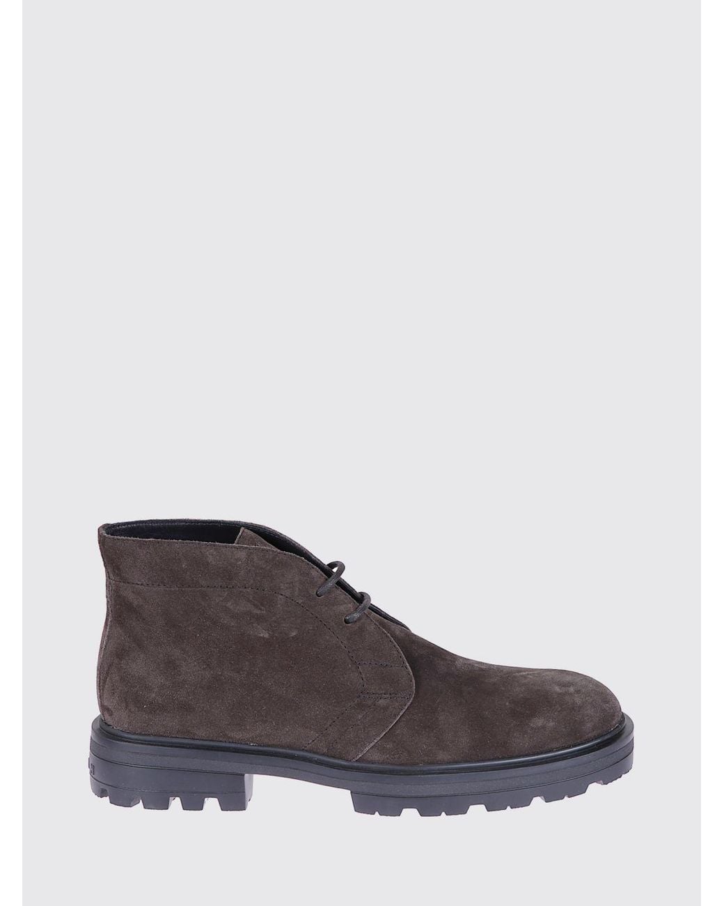 Hogan Brown H673 Suede Chukka Boot for men