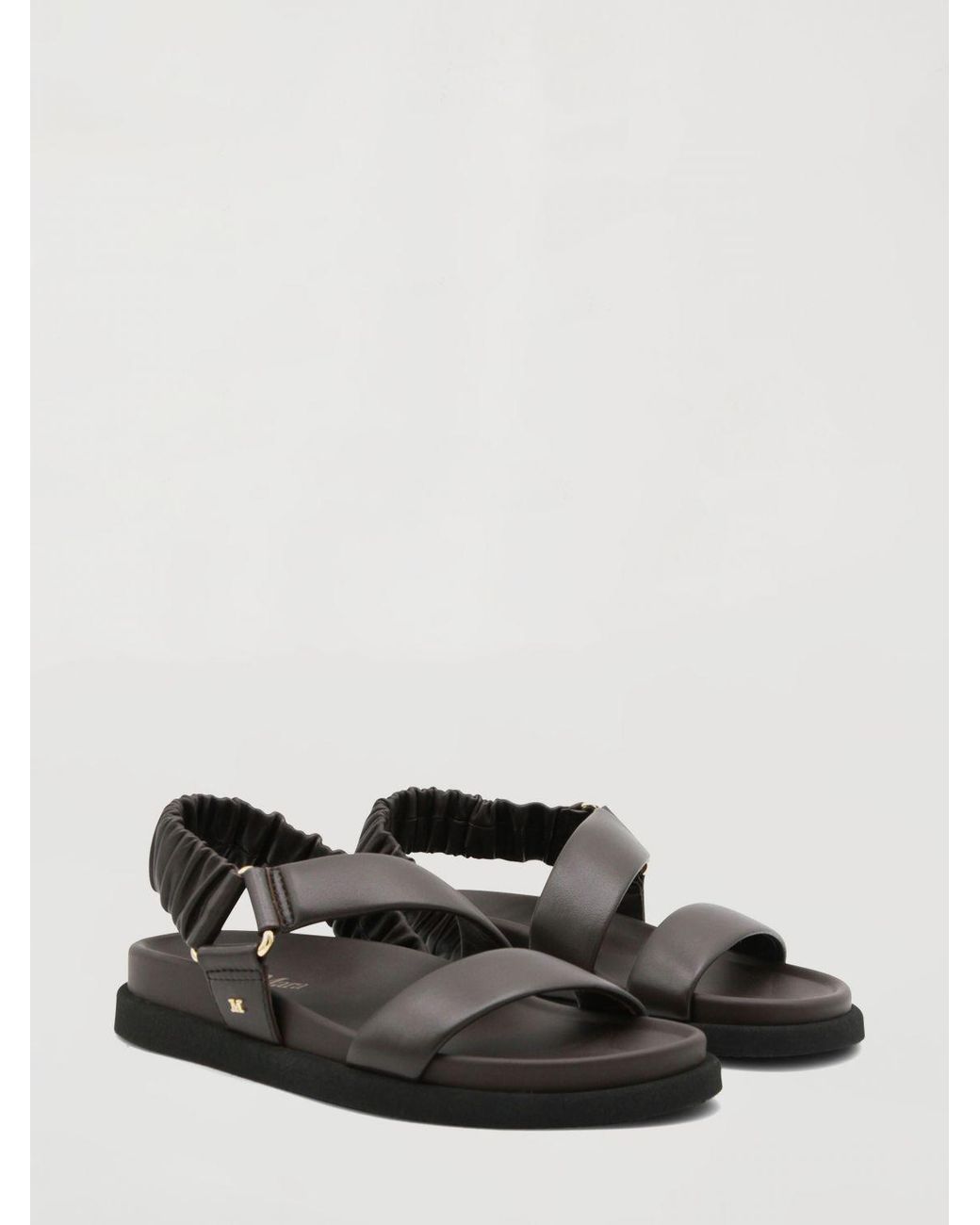 Max Mara White Leather Sandals