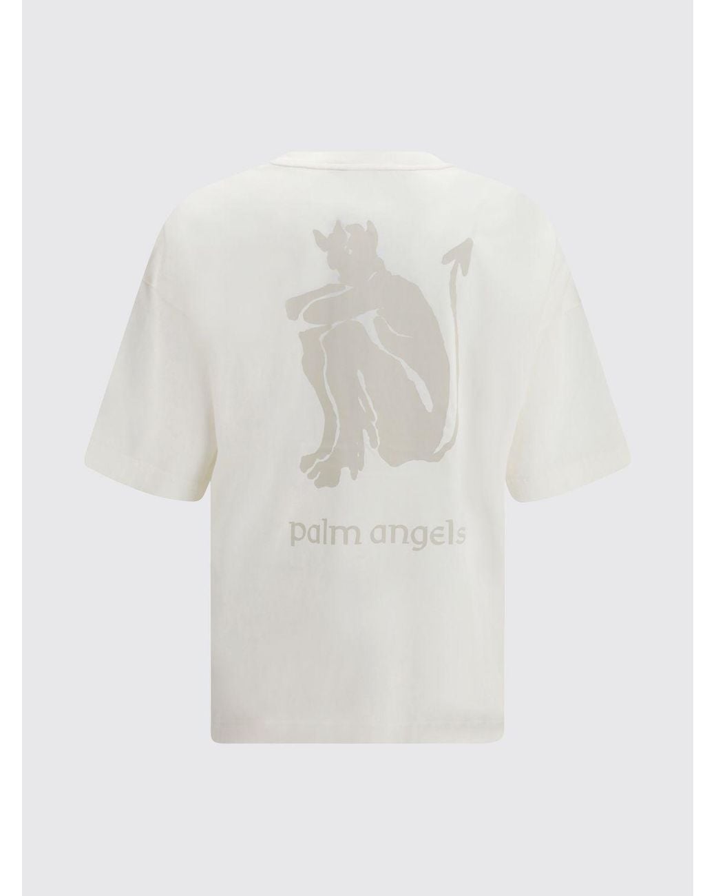Palm Angels White T-Shirt for men