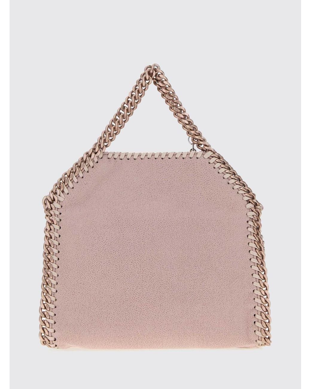 Stella McCartney Pink Falabella Eco Alter Mat Mini Handbag With Chain