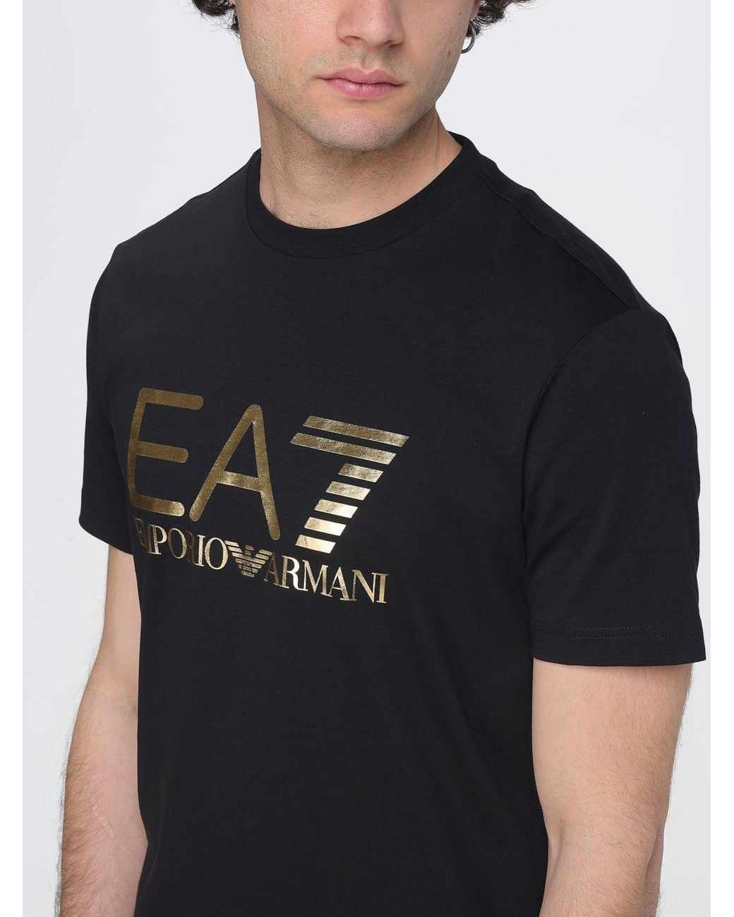 EA7 Black T-Shirt for men