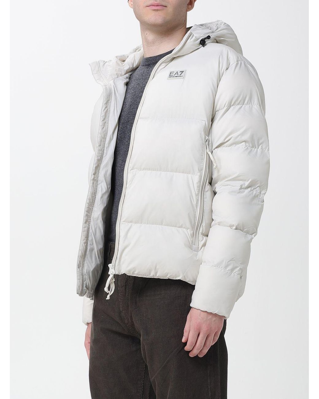EA7 White Jacket for men