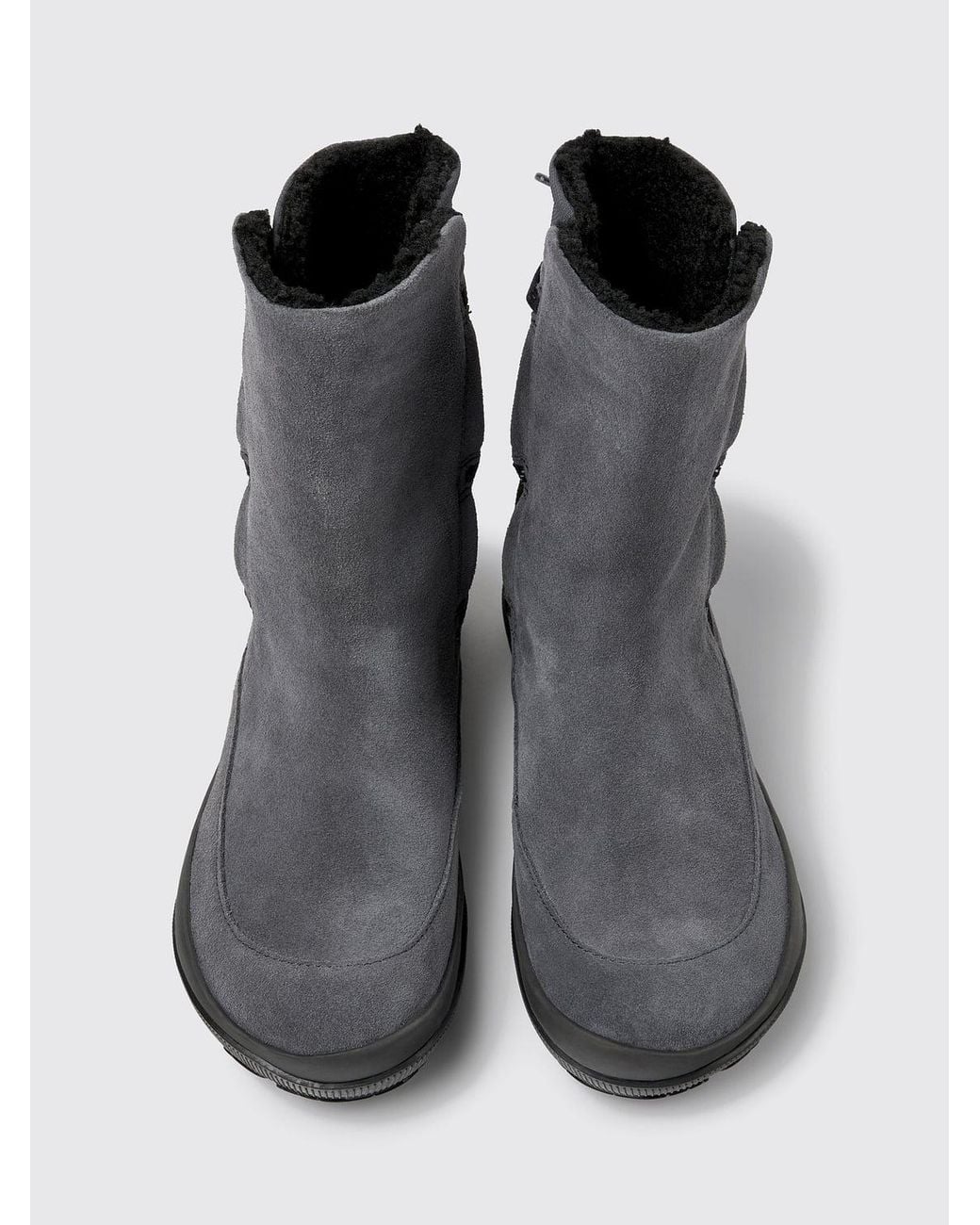Camper Black Flat Ankle Boot