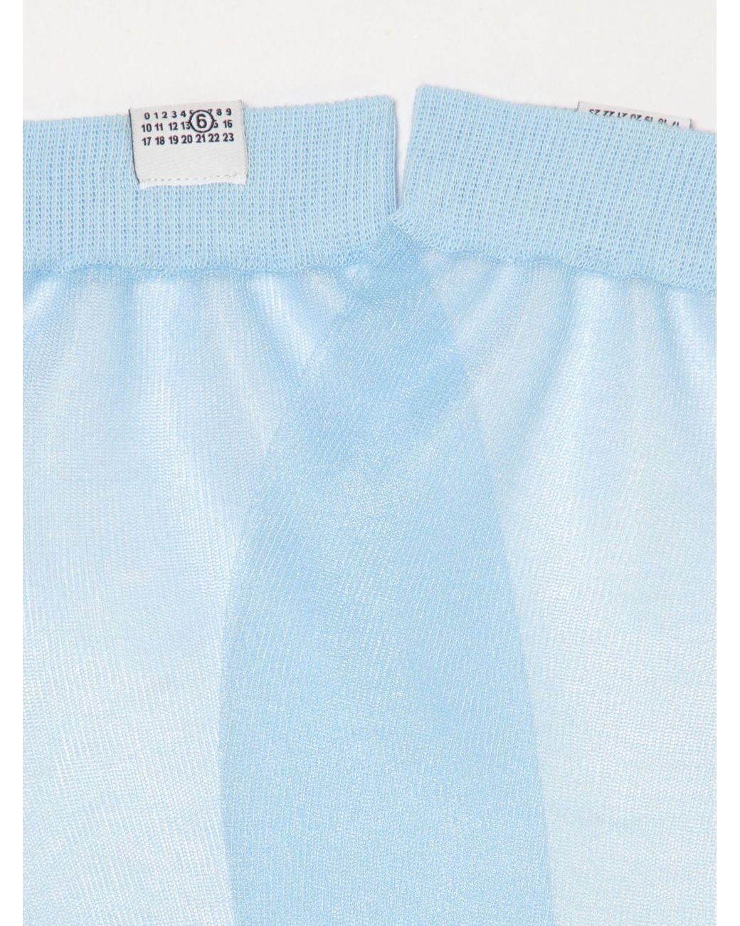 MM6 by Maison Margiela Blue Cotton Blend Socks