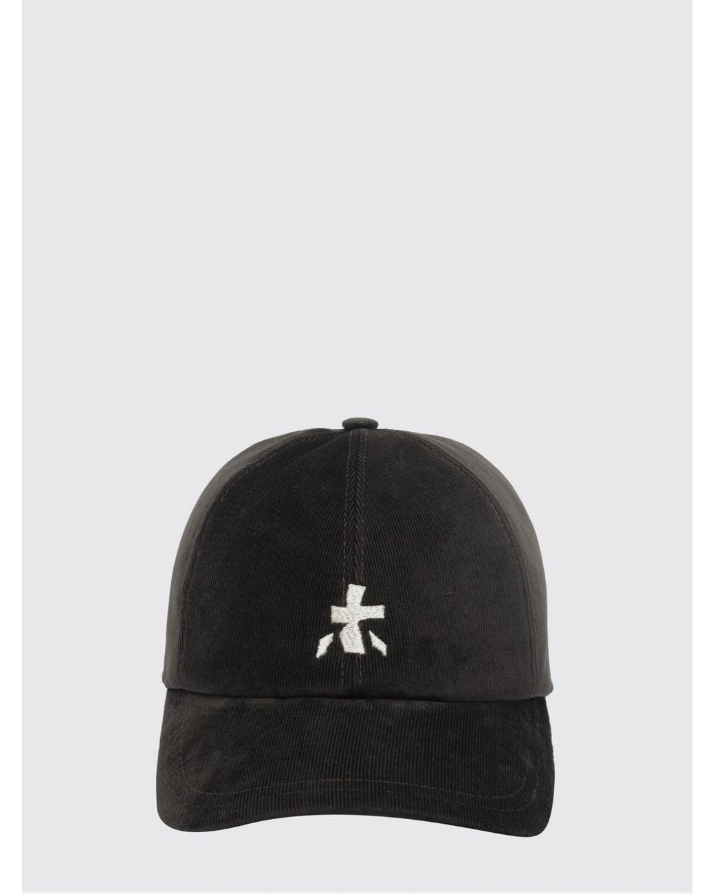 Premiata Black Cotton-Blend Baseball Cap With Embroidered Logo for men