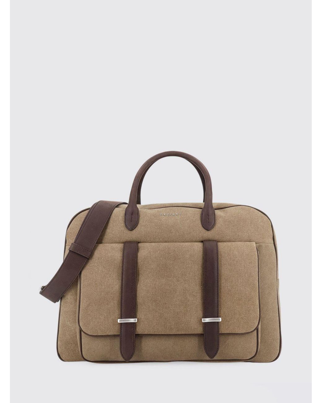Orciani Safari Wildleder-Koffer in Brown für Herren