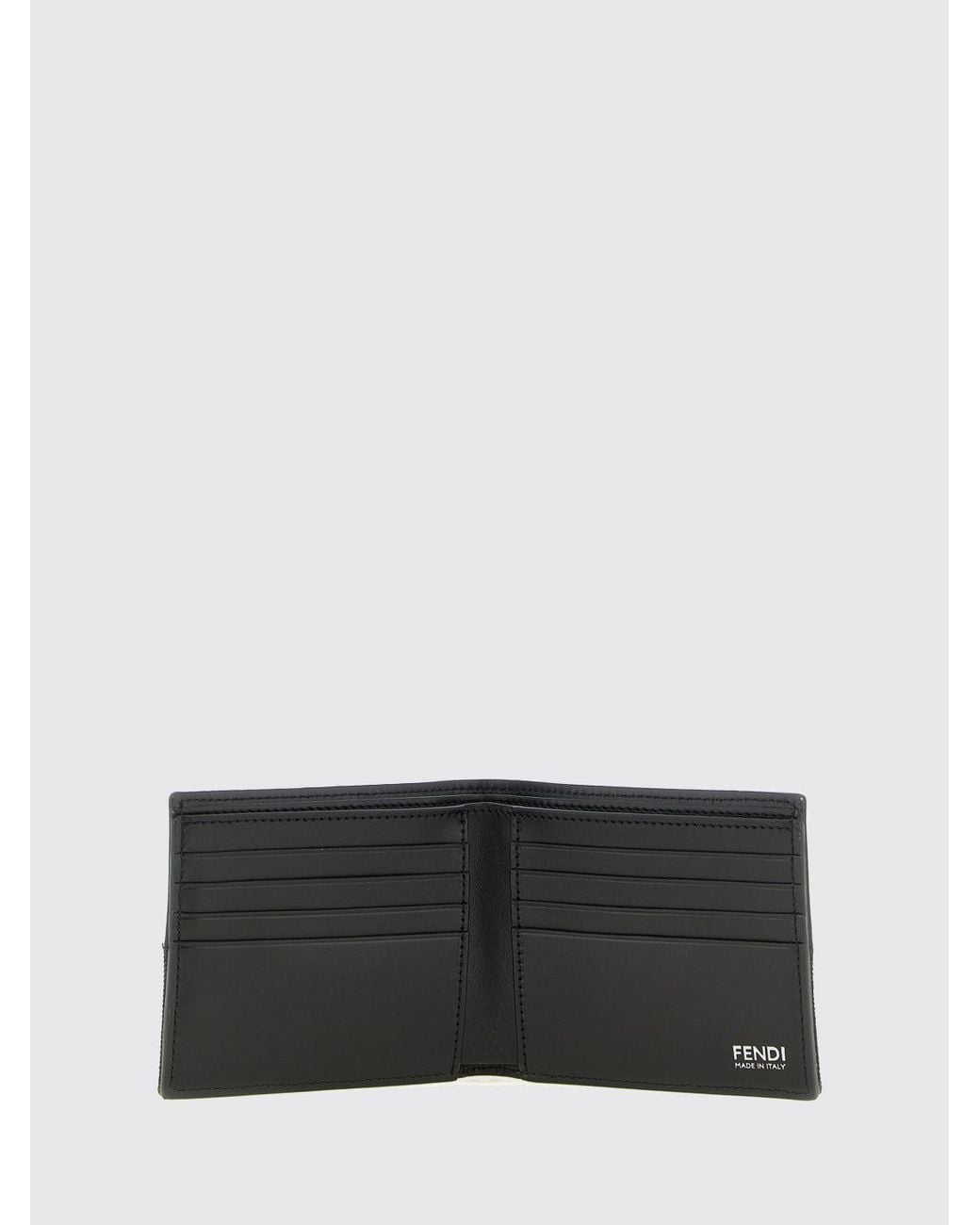Portafoglio A Libro di Fendi in White da Uomo