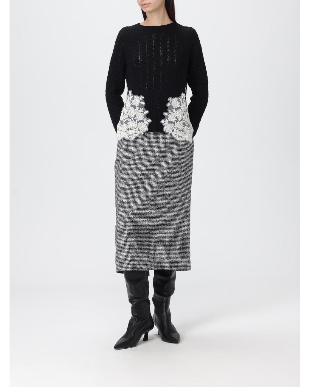 Ermanno Scervino Gray Skirt