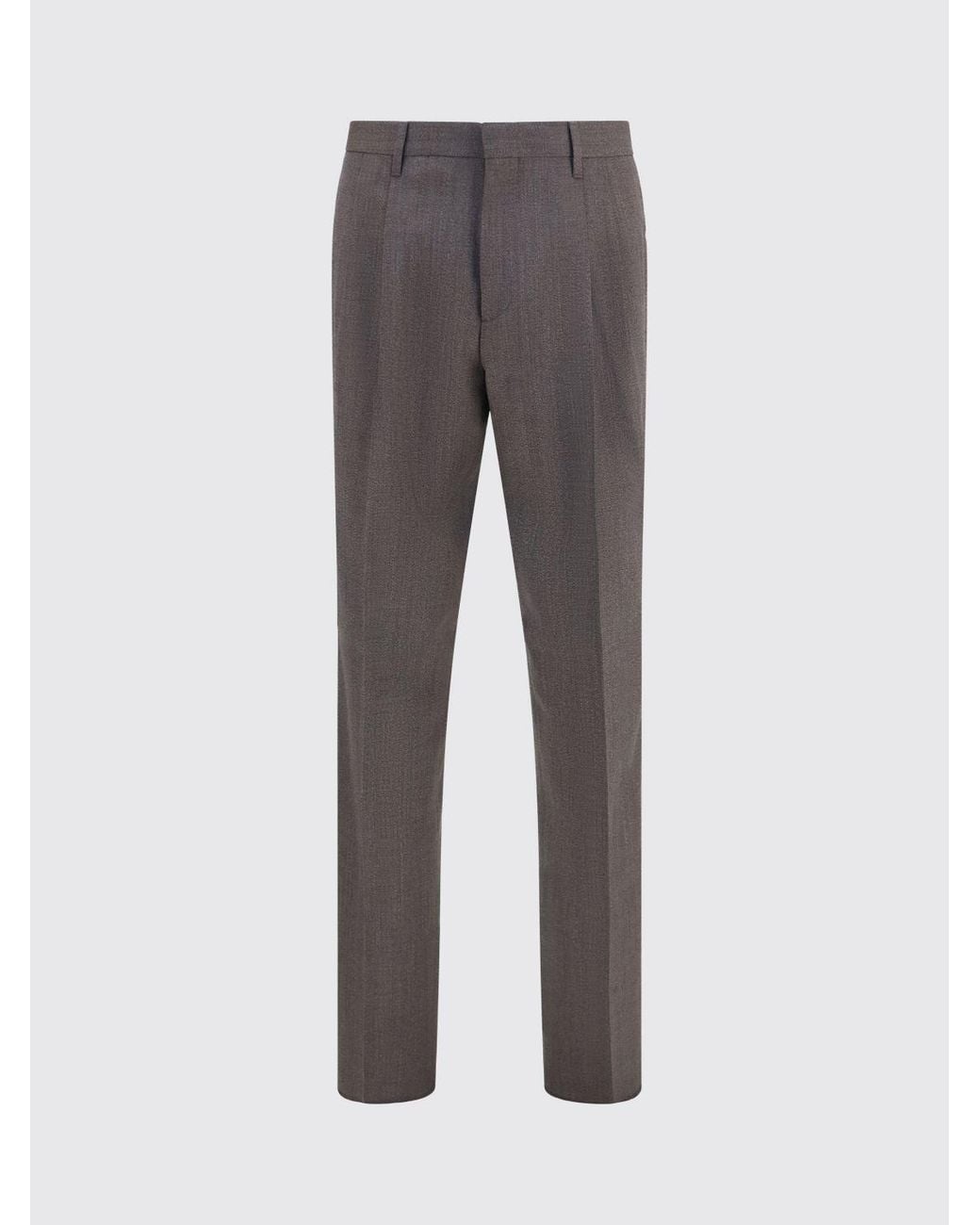 Lardini Gray Slim Fit Tailored Trousers for men