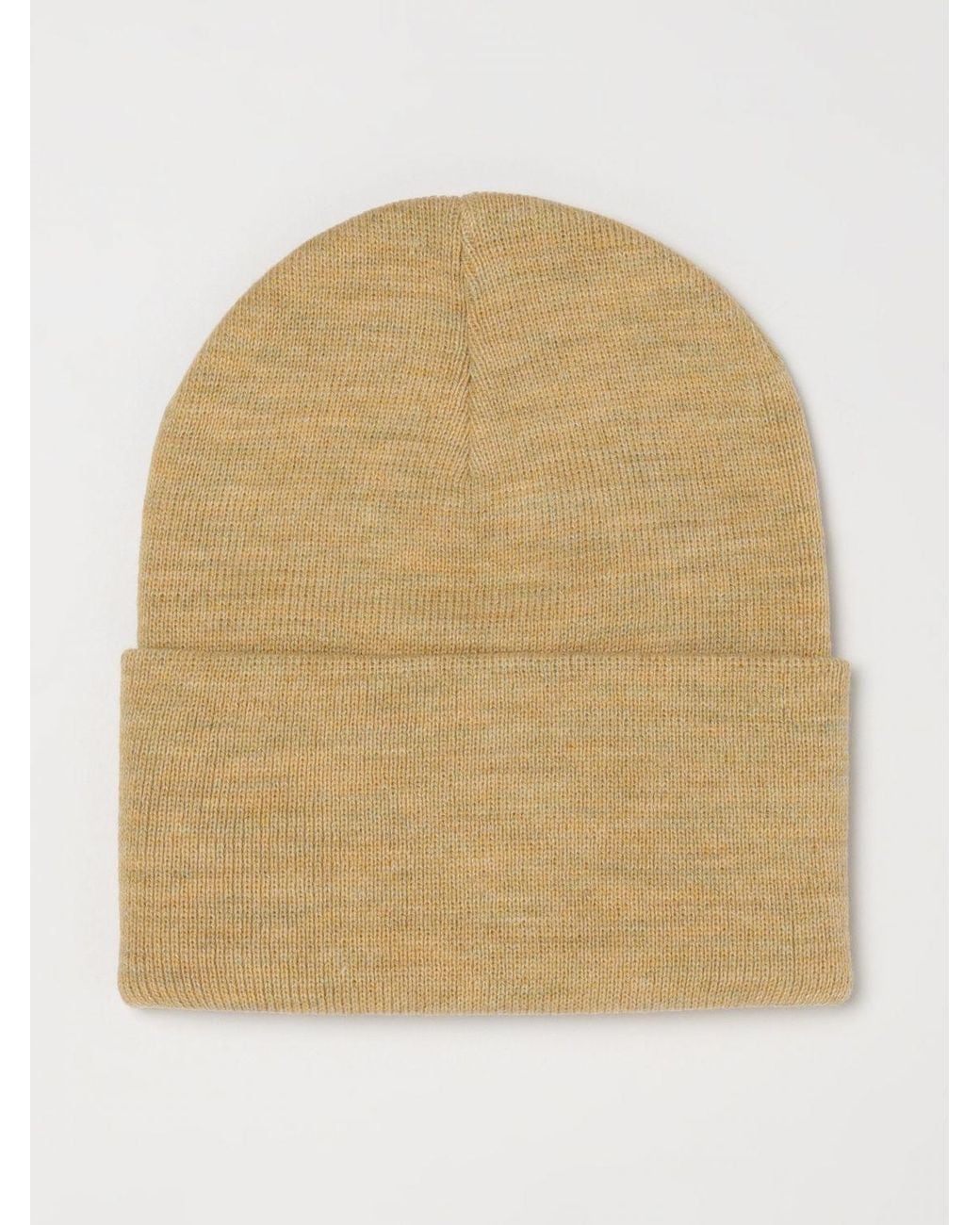 Carhartt Natural Acrylic Watch Beanie With Cuff And Embroidered Logo for men