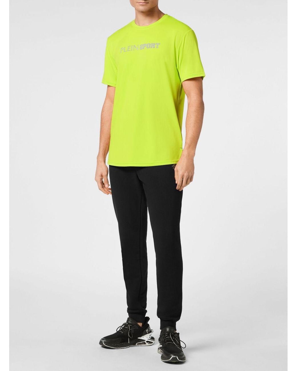 Philipp Plein Yellow Cotton T-Shirt With Logo for men