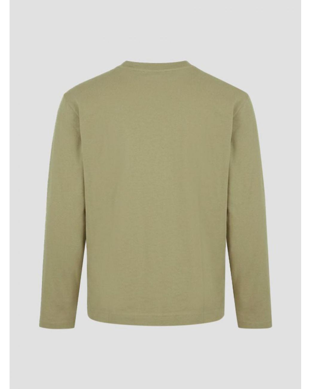 Our Legacy Green Long-Sleeved Organic Cotton T-Shirt With Dropped Shoulders for men