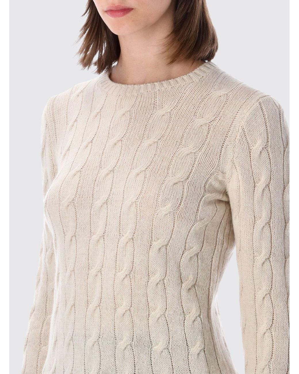Ralph Lauren Natural Slim Fit Pure Cashmere Crewneck Jumper