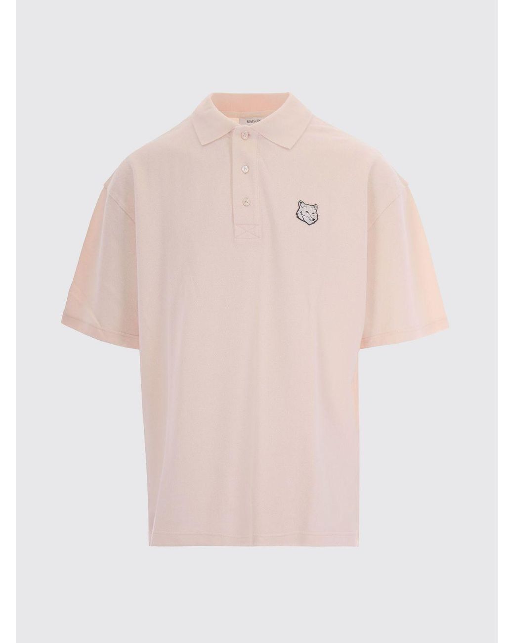 Maison Kitsuné Pink Maison Kitsun&Eacute Polo Shirt for men