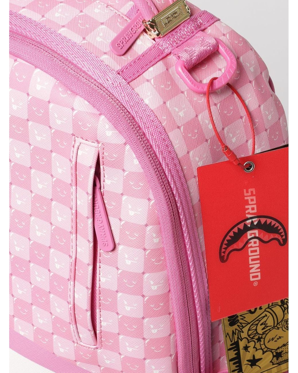 Sprayground Pink Backpack for men